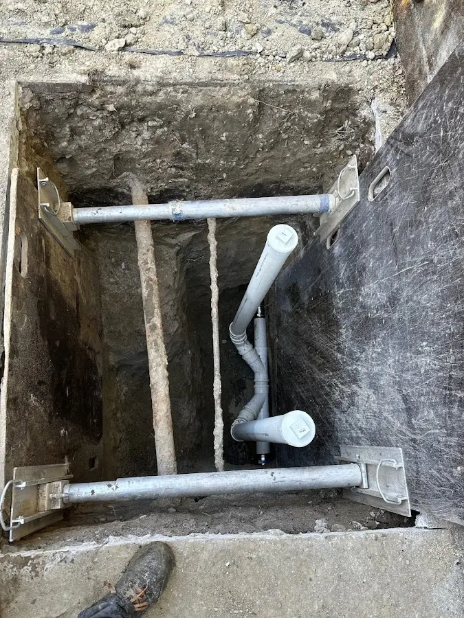 Experienced plumber completing Gas Line Repair work in Andrews AFB